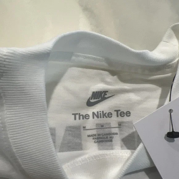 Nike Kids Just Do It‎ T-shirt White Size Medium Back Print Nike Exclusive Promo - Picture 6 of 9